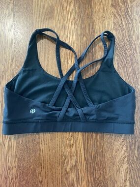 lululemon athletica Black Cross-Back Sports Bra, Size 8